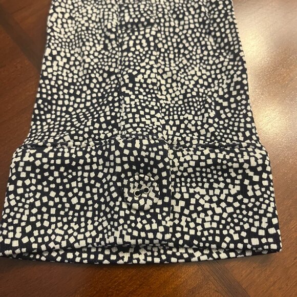 Tory Burch Blue & White Silk Beaded Print Blouse Tunic Top S - Picture 5 of 8